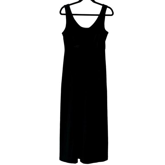 Cameo Dresses & Skirts - Cameo Vintage Black Velvet Maxi Dress size Large Whimsigoth Formal Large 90s